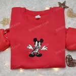 Spooky Mickey Mouse Skeleton Halloween Embroidered Shirt – Best Disney Halloween Gift for Family Spooky Mickey Mouse Skeleton Halloween Embroidered Shirt – Best Disney Halloween Gift for Family