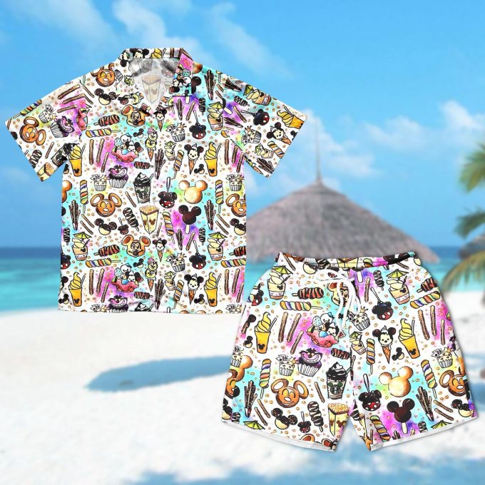 Mickey Mouse Snacks Symbol Hawaiian Shirt – Fun & Stylish Summer Family Shirt Perfect Birthday Gift for Kids