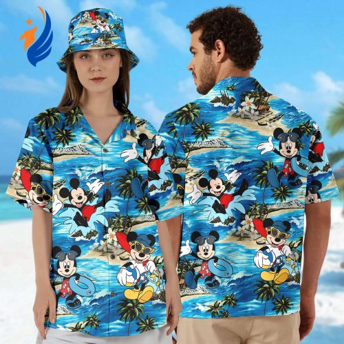 Mickey Mouse Summer Beach Hawaiian Shirt: Funny & Swim-Ready Perfect for Mouse Beach Trip Party Unique Gift