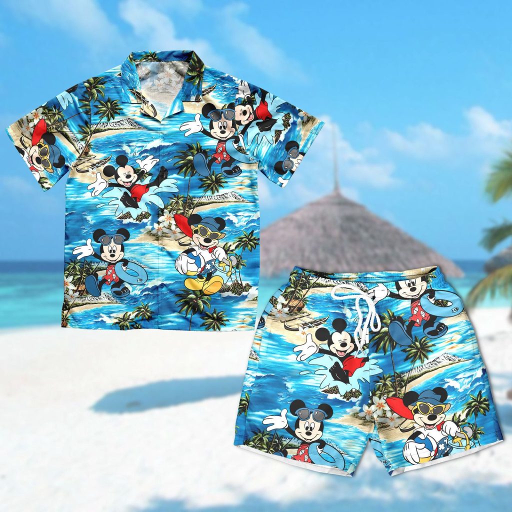 Mickey Mouse Summer Beach Hawaiian Shirt: Funny & Swim-Ready Perfect for Mouse Beach Trip Party Unique Gift Mickey Mouse Summer Beach Hawaiian Shirt: Funny & Swim-Ready Perfect for Mouse Beach Trip Party Unique Gift
