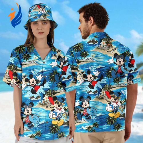 Mickey Mouse Hawaiian Shirt: Funny & Stylish Summer Beach Button Up Perfect for Mouse-themed Parties & Gifts!