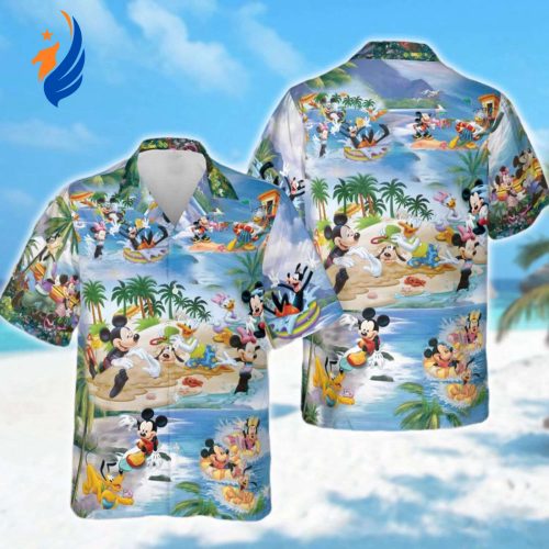 Mickey Mouse & Friends Hawaiian Shirts 3D All Over Print Tee Perfect Birthday Gift