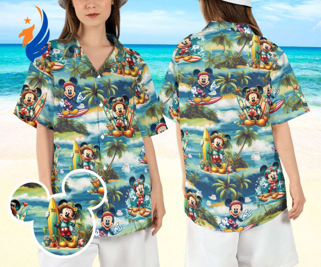 Disneyland Magic Kingdom Vacay Mickey Mouse Surf Beach Hawaiian Shirt – Summer Aloha Style Disneyland Magic Kingdom Vacay Mickey Mouse Surf Beach Hawaiian Shirt – Summer Aloha Style