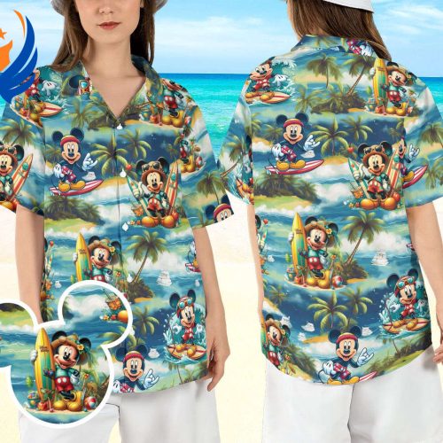 Disneyland Magic Kingdom Vacay Mickey Mouse Surf Beach Hawaiian Shirt – Summer Aloha Style