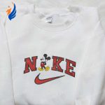 Mickey Mouse x Nike Cartoon Embroidered Shirt: Custom Birthday Gift Ideas Mickey Mouse x Nike Cartoon Embroidered Shirt: Custom Birthday Gift Ideas