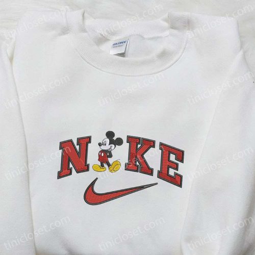 Mickey Mouse x Nike Cartoon Embroidered Shirt: Custom Birthday Gift Ideas