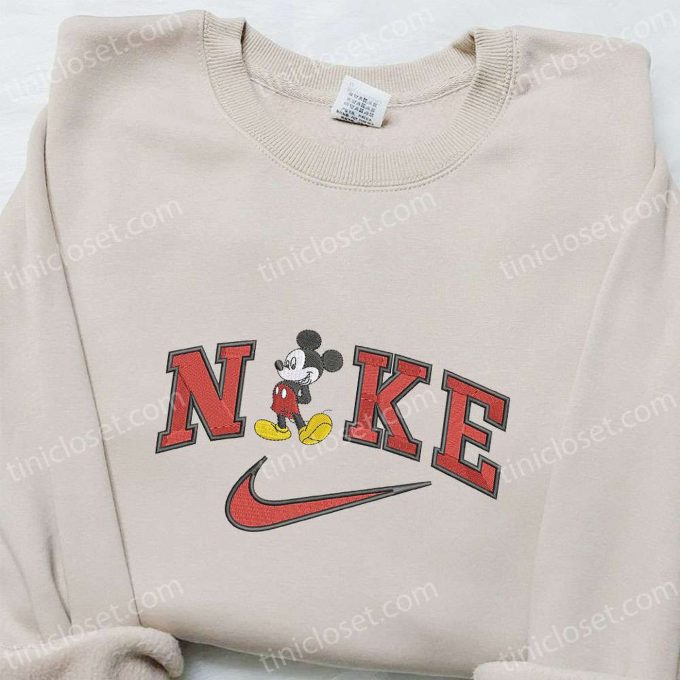 Mickey Mouse x Nike Cartoon Embroidered Shirt: Custom Birthday Gift Ideas