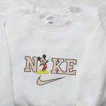 Mickey Mouse x Nike Cartoon Embroidered Sweatshirt: Best Nike Inspired Hoodie Perfect Birthday Gift for Family Mickey Mouse x Nike Cartoon Embroidered Sweatshirt: Best Nike Inspired Hoodie Perfect Birthday Gift for Family