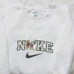 Mickey Mouse x Nike Cartoon Embroidered Tshirt: Disney Characters & Nike Inspired Shirt Mickey Mouse x Nike Cartoon Embroidered Tshirt: Disney Characters & Nike Inspired Shirt