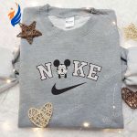 Mickey Mouse x Nike Embroidered Hoodie & Disney Shirt: Stylish Nike Inspired Embroidered Apparel Mickey Mouse x Nike Embroidered Hoodie & Disney Shirt: Stylish Nike Inspired Embroidered Apparel