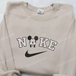 Mickey Mouse x Nike Embroidered Hoodie & Disney Shirt: Stylish Nike Inspired Embroidered Apparel Mickey Mouse x Nike Embroidered Hoodie & Disney Shirt: Stylish Nike Inspired Embroidered Apparel