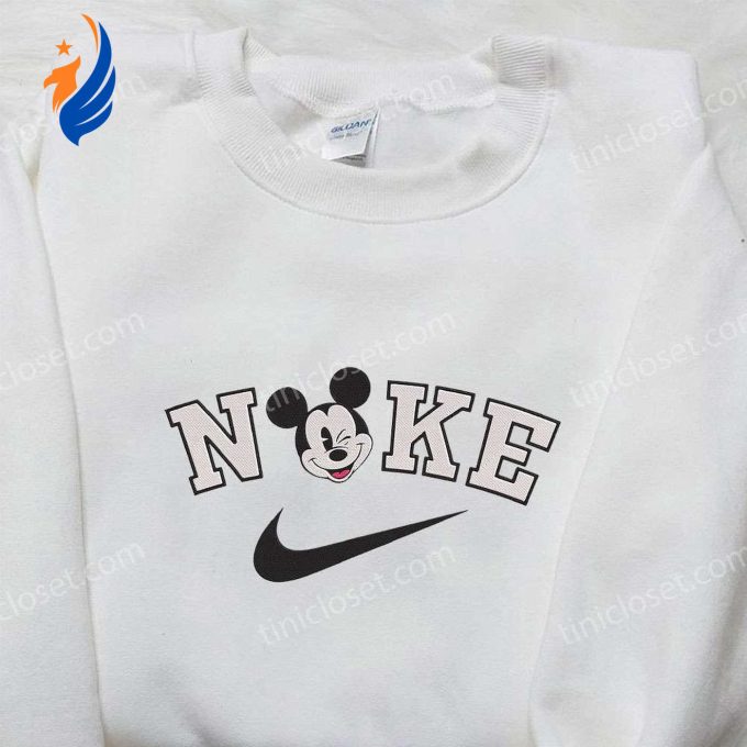 Mickey Mouse x Nike Embroidered Hoodie & Disney Shirt: Authentic & Inspired Nike Apparel with Mickey Mouse Designs Mickey Mouse x Nike Embroidered Hoodie & Disney Shirt: Authentic & Inspired Nike Apparel with Mickey Mouse Designs