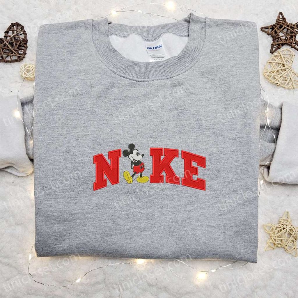Mickey Mouse x Nike Embroidered Shirt Disney Characters Hoodie & Nike Inspired Sweatshirt – Trendy Authentic Disney Apparel by Nike Mickey Mouse x Nike Embroidered Shirt Disney Characters Hoodie & Nike Inspired Sweatshirt – Trendy Authentic Disney Apparel by Nike