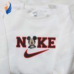 Mickey Mouse x Nike Embroidered Sweatshirt: Disney Shirt Nike Inspired Design Mickey Mouse x Nike Embroidered Sweatshirt: Disney Shirt Nike Inspired Design