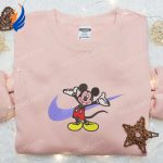 Disney x Nike Mickey Mouse Cartoon Hoodie & Embroidered Shirts: Stylish Nike Swoosh & Disney Characters Inspired Apparel