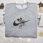 Mickey Mouse x Swoosh Halloween Embroidered Shirt: Best Disney Characters Gift for Family