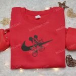 Mickey Mouse x Swoosh Halloween Embroidered Shirt: Best Disney Characters Gift for Family