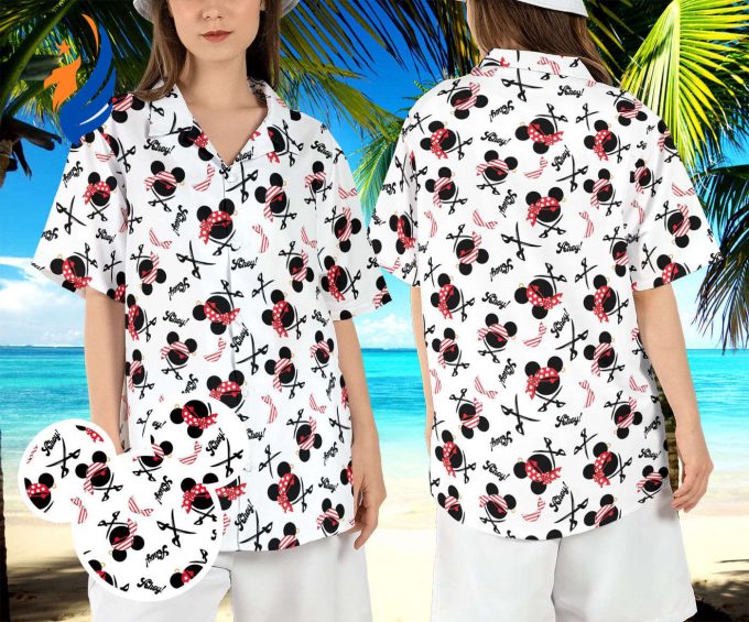 Mickey Pirate Ahoy Hawaiian Shirt – Disneyland Pirate Hawaii Aloha Shirt for Pirates of Caribbean Beach & Pirate Cruise