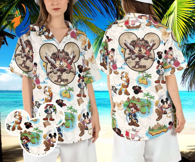 Disneyland s Captain Mickey Pirate Hawaiian Shirt: Cruise in Style with this Animated Mouse Beach Aloha Shirt! Disneyland s Captain Mickey Pirate Hawaiian Shirt: Cruise in Style with this Animated Mouse Beach Aloha Shirt!