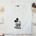 Mickey Skeleton & Disney Halloween Embroidered Shirt – Best Family Halloween Gift Mickey Skeleton & Disney Halloween Embroidered Shirt – Best Family Halloween Gift
