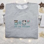 Mickey Tis The Season Christmas Embroidered Sweatshirt & Shirt – Best Gift Ideas Mickey Tis The Season Christmas Embroidered Sweatshirt & Shirt – Best Gift Ideas