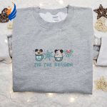 Mickey Tis The Season Christmas Embroidered Sweatshirt & Shirt – Best Gift Ideas Mickey Tis The Season Christmas Embroidered Sweatshirt & Shirt – Best Gift Ideas