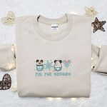 Mickey Tis The Season Christmas Embroidered Sweatshirt & Shirt – Best Gift Ideas Mickey Tis The Season Christmas Embroidered Sweatshirt & Shirt – Best Gift Ideas