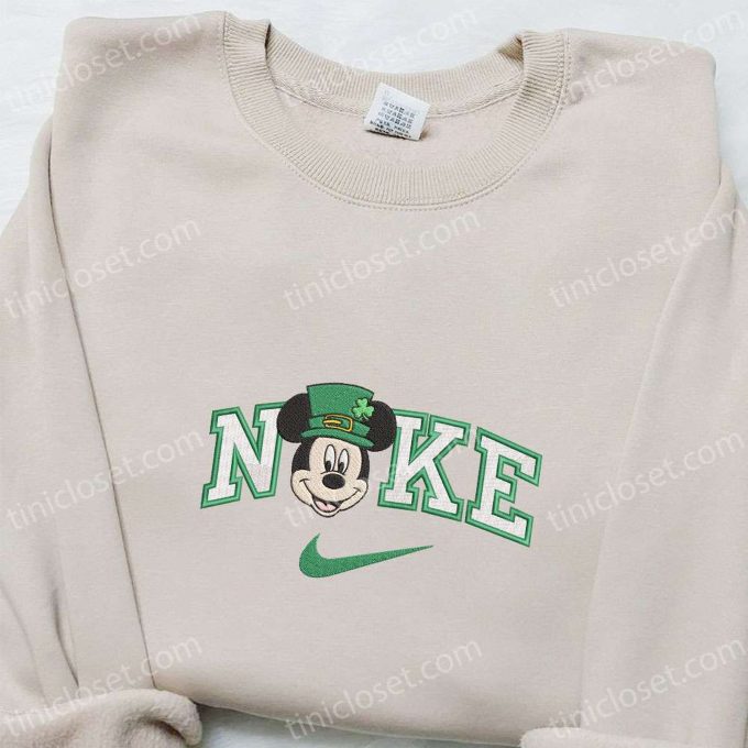 Disney Characters Embroidered Shirt + Mickey Shamrock Hat x Nike: Celebrate Saint Patrick s Day with Style!