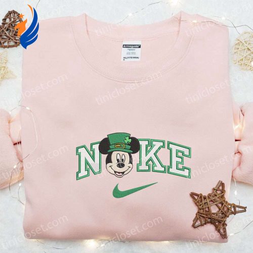 Disney Characters Embroidered Shirt + Mickey Shamrock Hat x Nike: Celebrate Saint Patrick s Day with Style!