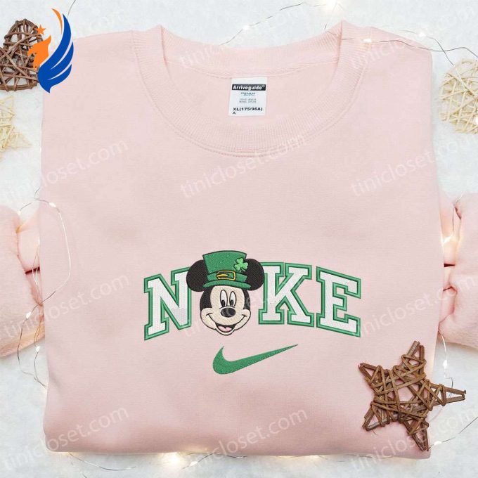 Disney Characters Embroidered Shirt + Mickey Shamrock Hat x Nike: Celebrate Saint Patrick s Day with Style!