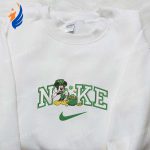 Mickey with Shamrock Gold Pot x Nike Embroidered Shirt Disney Characters Shirt St Patrick s Day Hoodie