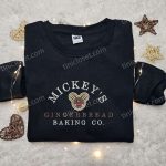 Mickey s Gingerbread Baking Co Embroidered Shirt & Disney Characters Hoodie – Best Christmas Gifts for Family