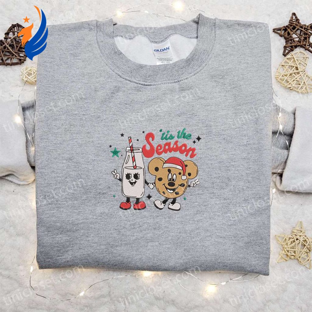 Milk and Mickey Tis The Season Embroidered Sweatshirt: Best Christmas Gift Ideas Milk and Mickey Tis The Season Embroidered Sweatshirt: Best Christmas Gift Ideas