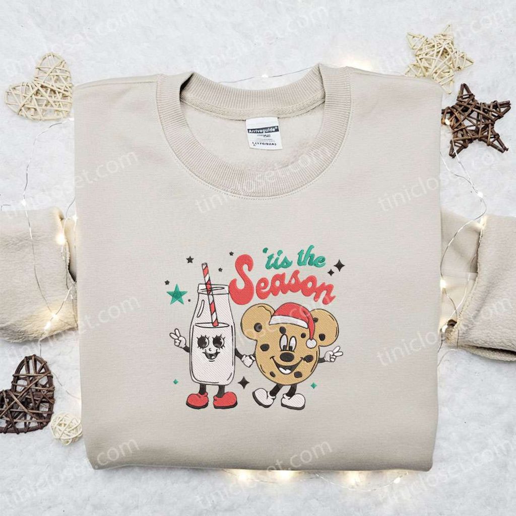 Milk and Mickey Tis The Season Embroidered Sweatshirt: Best Christmas Gift Ideas Milk and Mickey Tis The Season Embroidered Sweatshirt: Best Christmas Gift Ideas
