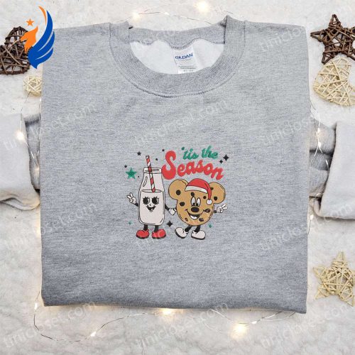 Milk and Mickey Tis The Season Embroidered Sweatshirt: Best Christmas Gift Ideas Milk and Mickey Tis The Season Embroidered Sweatshirt: Best Christmas Gift Ideas