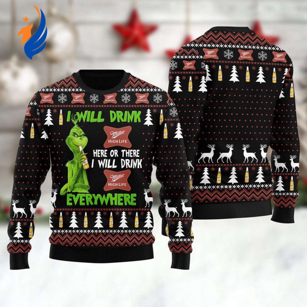 Get Festive with the Miller High Life Grinch Ugly Sweater – Perfect for Any Holiday Celebration! Get Festive with the Miller High Life Grinch Ugly Sweater – Perfect for Any Holiday Celebration!