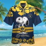 Milwaukee Brewers & Snoopy Hawaiian Shirt: Fun and Stylish Baseball Fan Apparel