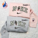 Minnie & Mickey Kiss x Nike Couple Embroidered Shirt + Disney Characters Hoodie & Valentine’s Day Sweatshirt Minnie & Mickey Kiss x Nike Couple Embroidered Shirt + Disney Characters Hoodie & Valentine’s Day Sweatshirt