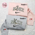 Minnie & Mickey Spooky Mummy x Nike Couple Shirt Disney Embroidered Hoodie & Sweatshirt