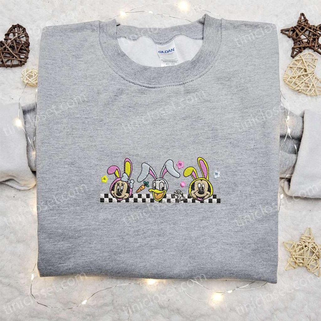 Disney Easter Embroidered Shirt & Hoodie: Minnie Donald Mickey Characters – Thanksgiving Gift Ideas Disney Easter Embroidered Shirt & Hoodie: Minnie Donald Mickey Characters – Thanksgiving Gift Ideas