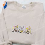 Disney Easter Embroidered Shirt & Hoodie: Minnie Donald Mickey Characters – Thanksgiving Gift Ideas