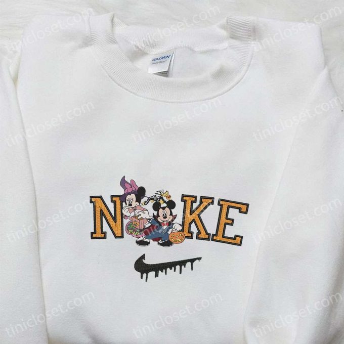 Minnie Witch & Mickey Dracula x Nike Embroidered Sweatshirt: Best Halloween Gift Ideas