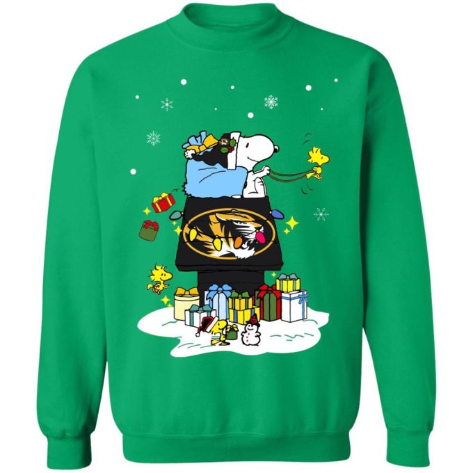 Mizzou Tigers Santa Snoopy Shirt: Wish You a Merry Christmas! Perfect Holiday Gift