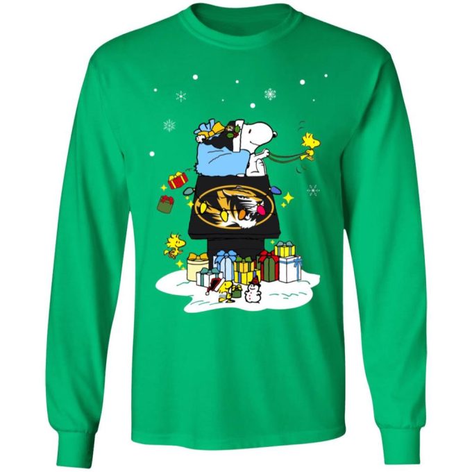 Mizzou Tigers Santa Snoopy Shirt: Wish You a Merry Christmas! Perfect Holiday Gift