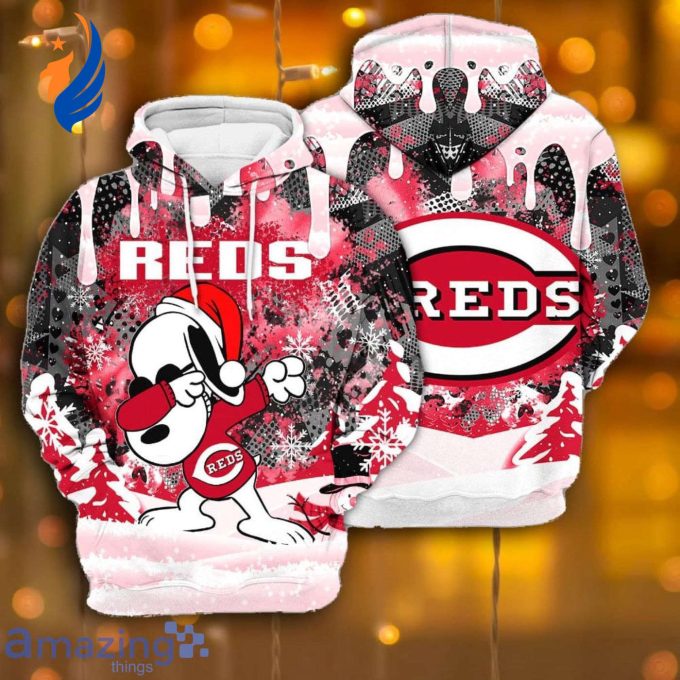 Cincinnati Reds Snoopy Dabbing Peanuts Hoodie – MLB AOP Shirt Cincinnati Reds Snoopy Dabbing Peanuts Hoodie – MLB AOP Shirt