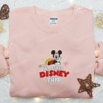 My First Disney Trip Mickey Embroidered Shirt & Characters Hoodie – Perfect Birthday Gift Idea!