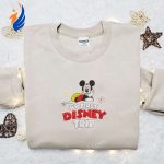 My First Disney Trip Mickey Embroidered Shirt & Characters Hoodie – Perfect Birthday Gift Idea!