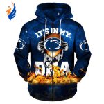 NCAA Penn State Nittany Lions Baby Groot Blue Zip Up Hoodie AOP Shirt NCAA Penn State Nittany Lions Baby Groot Blue Zip Up Hoodie AOP Shirt