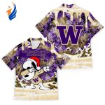 NCAA Washington Huskies Snoopy Christmas Hawaiian Shirt – Men & Women Aloha Style