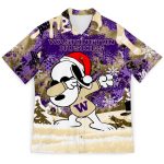 NCAA Washington Huskies Snoopy Christmas Hawaiian Shirt – Men & Women Aloha Style